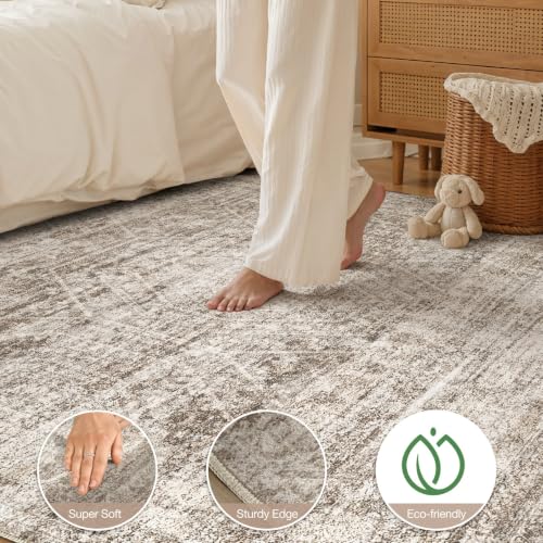 5x8 Area Rugs Abstract Distressed Washable Large Living Room Rug