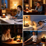 Candle Warmer Lamp with Timer, Dimmable Candle Lamp Warmer for Jar Candles, Wax Warmer with 2 Bulbs, Birthday Gifts for Women Mom, House Warming Gifts New Home Decor (Dual-Bracket)