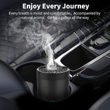 Car Electric Incense Burner, Electric Incense Burner, Portable USB Rechargeable bakhoor Burner for Home Use (Black-1)