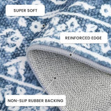Washable Vintage 3x7 Runner Rug Non Slip Runners for Hallway