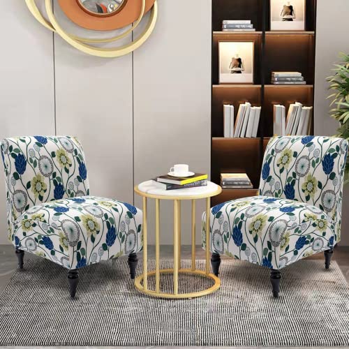 Liykimt Armless Accent Chair Cover Slipcover,Slipper Chair Cover Super Fit Stretch Spandex Removable Washable for Armless Chair Furniture Protector Covers for Living Dining Room Hotel