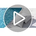 MIULEE Pack of 2 12x20 Outdoor Pillow Inserts, Waterproof Decorative Rectangle Throw Pillow Inserts for Patio Sofa Garden Porch Couch
