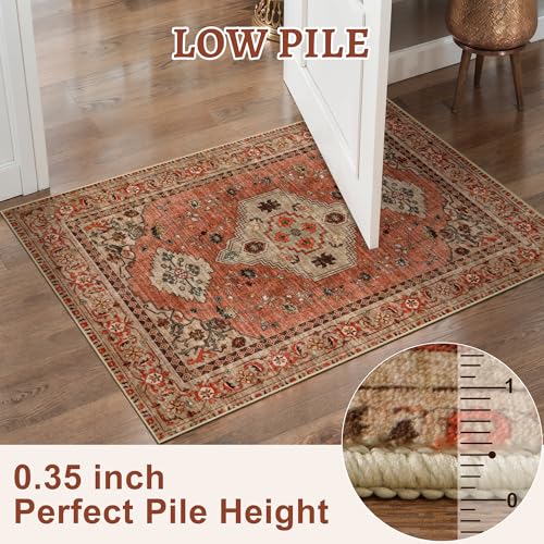 Tangsoo Boho 3x8 Washable Runner Rugs for Hallway, Runner Rug Non Slip