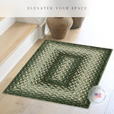 Maples Rugs Marion Braided-Style Print Area Rug, 46" x 30", Green