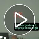Alarm Clock with Projection on Ceiling, Smart Digital Alarm, for Bedrooms, Classroom, Office, Large LED Display, 180° Rotatable Projector, 3-Level Dimmer, Loud Dual,12/24H, Temperature Display
