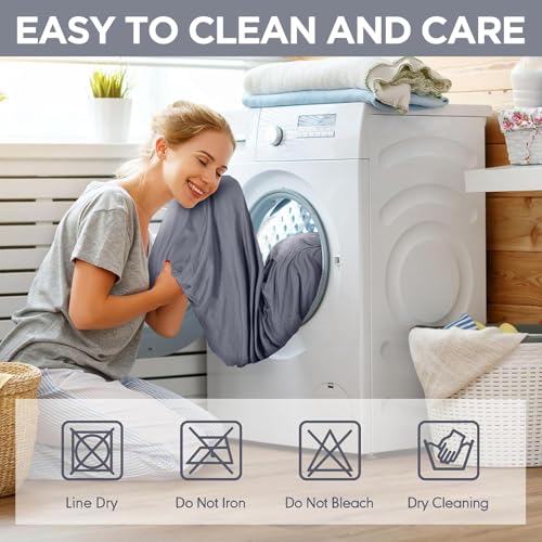 Peryiter 2 Pcs Sofa Covers Couch and Loveseat Covers Set Stretch Sofa Slipcover for Living Room Armchair Furniture Protector, Wrinkle Proof(Light Gray,Milk Silk)