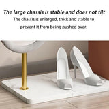 Full-Length Mirror Coat Rack and Dressing Mirror Combination Bedroom and Living Room Floor-Standing 360° Rotating Full-Length Mirror Full Length Floor Mirror (Gold 100cm)
