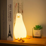 Cute Duck/Chicken/Rabbit/Panda NightLight, LED Squishy Animal Novelty Lamp for Toddler Baby Kids, Nursery Touch Kawaii Room/House Decor Bedside Touch Lamp for Breastfeeding