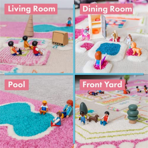 Playhouse Pink by IVI 3D Play Rugs, 31.5x44.5 Inches