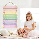 Unicorn Rainbow Room Decor for Girls - Inspirational Wall Art, Toddler Room Wood Sign, Nursery Decor