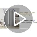 Pickluc Grommet Blackout Curtain for Bedroom, Light Blocking Drapes, Thermal Insulated, Noise Reduction, 42 Inches Wide x 63 Inches Long, Black, 2 Panels