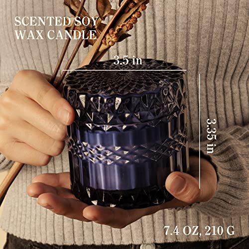 Hidden Label Oud Bloom Candle, 7.4oz Crackling Wood Wick, 55H Aromatherapy