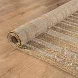 Beverly Rug Easy Jute Framed Border Rug 10x14 Washable Large Indoor Outdoor Area Rugs for Living Dining Room Patio Office Stain Resistant Non Shedding Casual Indoor Outside Carpet 10 x 14 Natural