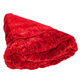 Vickerman 72" Plush Red Velvet Christmas Tree Skirt - Elegant Christmas Tree Skirt Large - Red Christmas Tree Skirt - Velvet Holiday Tree Skirt - Reliable and Durable