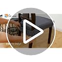 Genina Waterproof Seat Covers for Dining Room Chair Covers Waterproof Dining Chair Covers (4 PCS-Rear-Covered, Taupe)