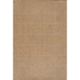 Beverly Rug Easy Jute Checkered Squared Rug 8x10 Washable Durable Indoor Outdoor Area Rugs for Living Dining Room Patio Office Stain Resistant Non Shedding Casual Indoor Outside Carpet 8 x 10 Natural