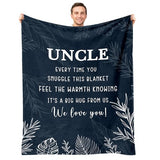 Uncle Gifts - Best Uncle Blanket for Fathers Day, Birthday, Christmas & Thanksgiving - 50" x 60"