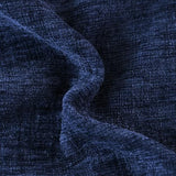 CaliTime Throw Pillow Covers Decorative 18 X 18 Inches Pack of 2 Cozy Chenille Cushion Cases for Couch Sofa Bed Living Room Home Navy Blue