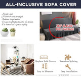 Stretch Futon Cover Slipcover Removable Armless Sofa Bed Slipcovers Full Size with Skirt Ruffled Knitted Futon Sofa Cover Furniture Bed Protector(Rice Yellow,Length 47.2"-55")