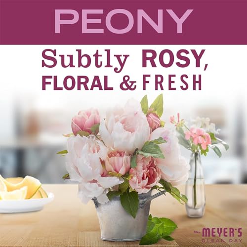 MRS. MEYER'S CLEAN DAY Aromatherapy Candle, Peony, 7.2 oz, 2 Pack