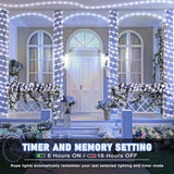 66FT 200 LED Rope Lights for Outside, Plug in Rope Lights Outdoor Waterproof with 8 Modes, Connectable Clear Tube Lights for Indoor Bedroom Garden Backyard Patio Pool Tree Decorations, Cool White