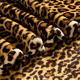 Bnuitland Leopard Print Fleece Flannel Throw Blanket, 300 GSM Double Sided Fuzzy Fluffy Throw for Bed Sofa Couch Travel, Super Soft Lightweight Cheetah Print Blanket for Adults/Baby/Pets, 50×40 inch