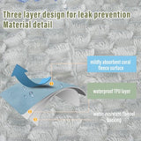 Ahinahwap Water Resistant Blanket for Bed Couch Sofa, Cat/Dog Blanket Waterproof Washable, Small Cozy Reversible Furniture Protector, Leakproof Throw (40"x60", Glacier Gray/Cloud Gray)