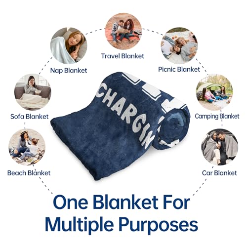 Funny Gift for Dad Fathers Day, Dads Birthday Gift from Daughter Son, Dad is Charging Sloth Blanket, Dads Gifts for Christmas, Soft Sloth Throws Blanket for Father 60" x 50"