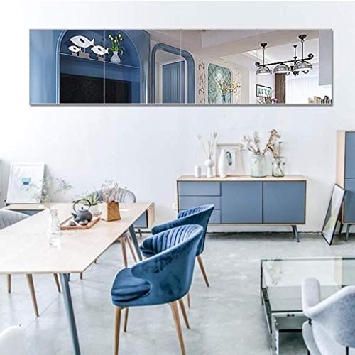 Full Length Mirror eless Floor Mirror Bedroom Simple Wall-Mounted Dressing Mirror 4PCS AN1022 910 (Size : 30cm×30cm)