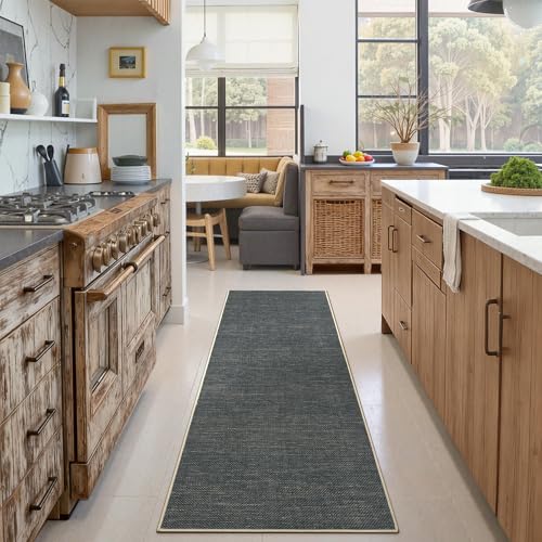 GarveeHome 2x6 Runner Rug for Hallway Modern Solid Washable Kitchen Rugs