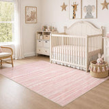 Boho 4x6 Pink Area Rug Living Room Rugs Machine Washable