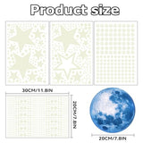 Glow in The Dark Stars for Ceiling,Glow in The Dark Stars and Moon Wall Decals,Ceiling Stars Glow in The Dark Kids Wall Decors Perfect for Kids Nursery Bedroom Living Room