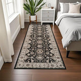 Washable Hallway Runner Rug 3x6: Non Slip Runner Rugs with Rubber Backing