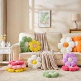 CANGHI Pink Flower Pillow 15.74 inch Flower Shaped Throw Pillows Daisy Plush Pillow Floor Pillows Seat Cushion Cute Aesthetic Decorative Throw Pillows for Bed Home Sofa Chair Couch Decor
