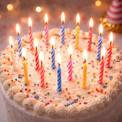 by Tugba Aydan - Birthday Candle - 144 Count Mix Color Birthday Candles for Cake, Cake Candle for Birthday, Party Small Candles…