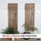 Ilyapa Wood Shutters Wall Decor - Farmhouse Style Barn Door Shutters for Interior Wall Art