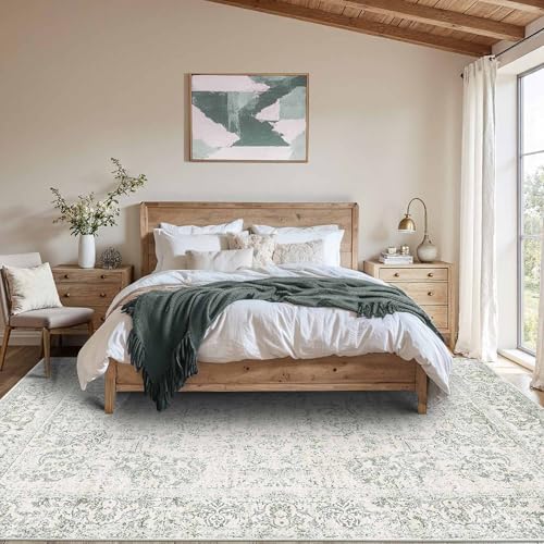 8x10 Area Rugs,Large Rugs for Living Room(Green)