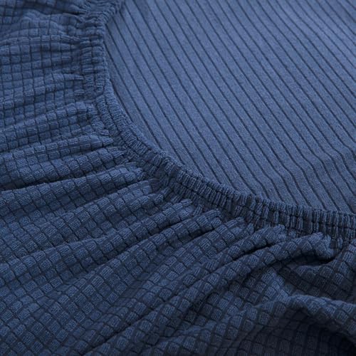 Ultra Soft Armless Sofa Bed Cover with Pillowcases, All-Inclusive Armless Futon Sofa Bed Cover Dustproof Armless Futon Cover 3 2 Seater Stretch Sofa Bed Slipcover, Easy to Install,H,S1