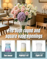 Bulgeiy Silicone Flower Arranging Grid, Flexible Reusable Blossom Stem Holder for Vases, Easy DIY Floral Arrangement Tool for Ikebana, Weddings & Home Decor(1 Pcs)