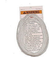 D30 CORD LOOPS fits all brands.....Hunter Douglas, Levolor, Kirsch, Graber, Bali, USED on most cellular and pleated shades (2.7 mm) (White, 5 Ft Drop)