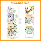 Winnie Wall Stickers for Kids, Winnie Character Wall Stickers, The Pooh Party Decorations, Winnie Removable Stickers for Baby Kids Nursery Children Room Bedroom Living Room Playroom Wall Decoration