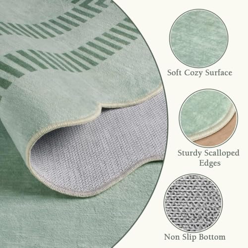 Area Rugs 5ft Living Room Washable Rug
