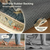 2x6 Washable Runner Rug for Hallway Bathroom Kitchen Laundry Non Slip
