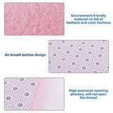 Hexagon Rug Pad Mat for Kids Playhouse Play Tent Soft Coral Pink