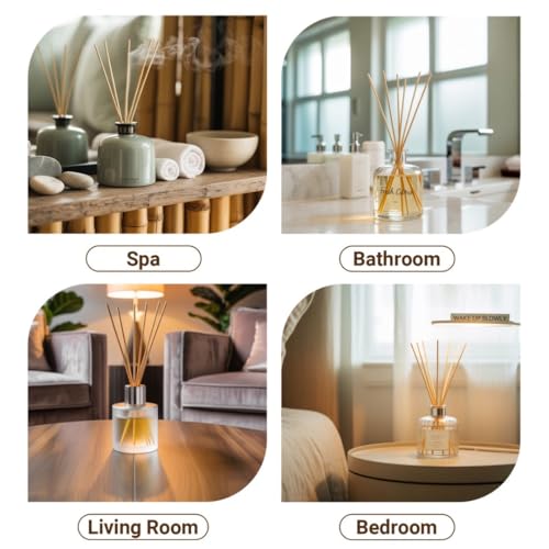 50pcs Refill Diffuser Sticks 12 inch x 4 mm Reed Diffuser for Home Fragrance Accessories Diffuser Oil Refill Office Decoration
