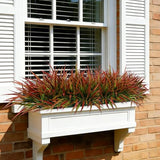 Ivydale 12Pcs Fake Plants Outdoor Artificial Plastic Grass Spring Decoration UV Resistant Faux Greenery Stems Bushes Outside Fake Plants for Planters Patio Porch Window Box Pathway Garden Home Decor