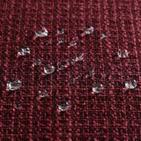 Artscope Outdoor Waterproof Throw Pillow Covers 16x24 Inch Decorative Linen Outdoor Pillows Cushion Case for Patio Couch Sofa - Wine Red