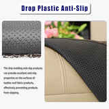 Non Slip Headrest Cover for Furniture Slipcovers,Faux Leather Headrest Protector for Recline Chair Vinyl Head Protector for Sofa,Theater Seat Cover for Home & Office 17x27 in, Chocolate