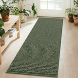 BEQHAUSE Hallway Runner Rugs 2x6, Hallway Rug Non-Slip Washable, Green