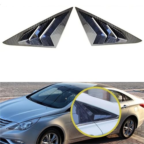 Car Window Side Louver Cover Trim Compatible with Hyundai Sonata Sedan 2011 2012 2013 2014 Exterior Door Panel